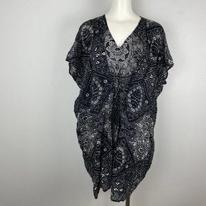 NWT Garnet Hill Organic Cotton Cover Black Shibori